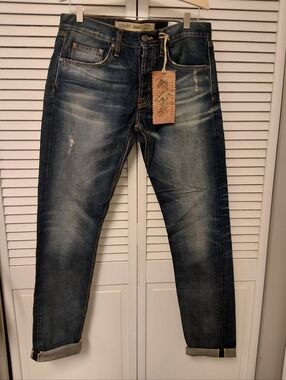 Asbury Park Selvedge Dark Blue Washed Jeans